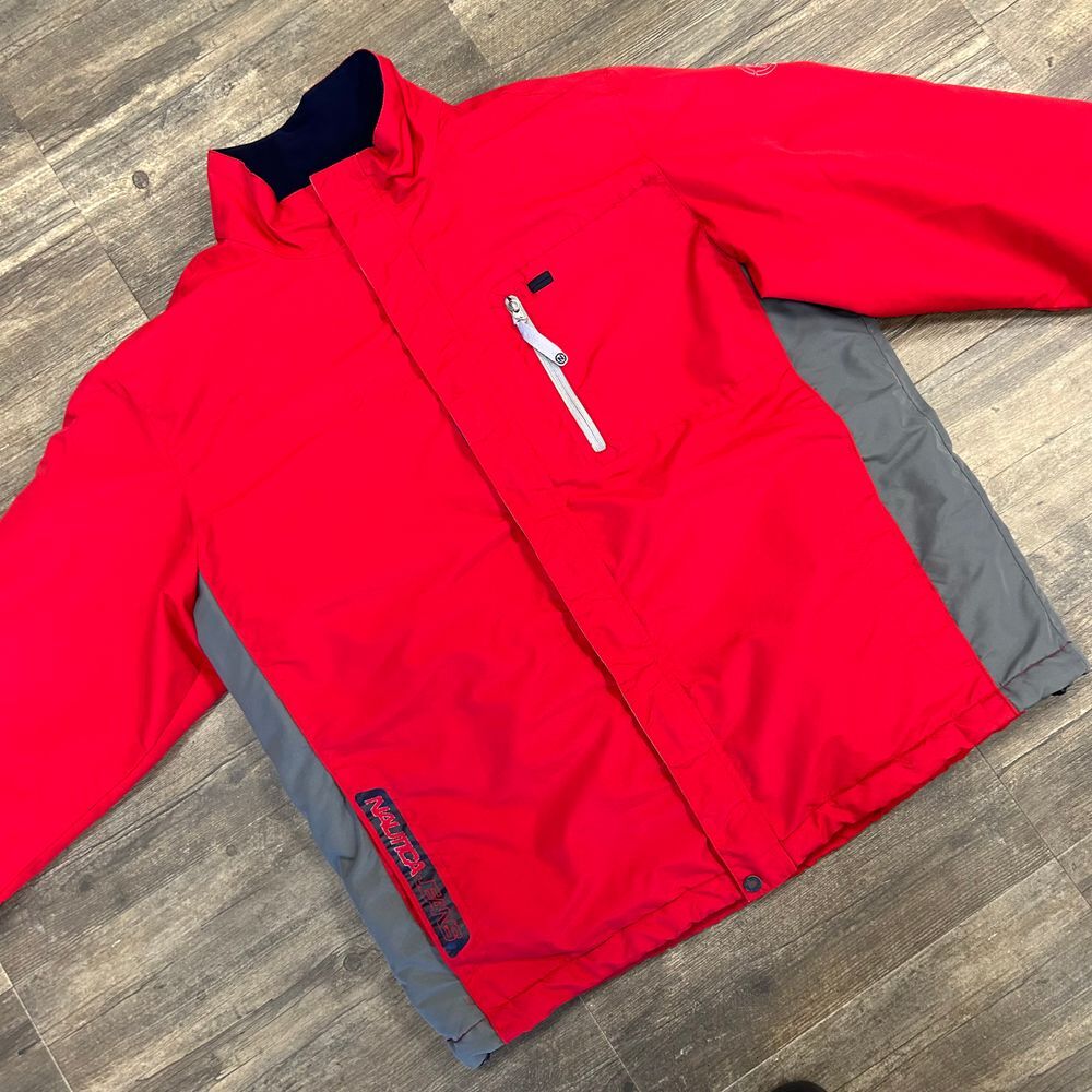 Nautica‎ Jeans Performance Winter Gear Jacket/ Coat Men Size XXL Red Full Zip